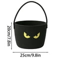 thumbnail image 2 of 1Pcs Halloween Skull Crossbones Candy Basket Tote Bag, Cotton Rope Pumpkin Storage Bucket for Trick-or-Treating, Party Favors, Gift Giving, and Holiday Decor Use 9.8x7.8 Inch White, 2 of 8