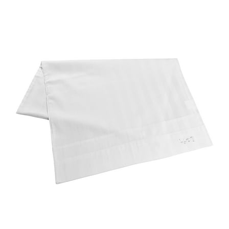 Linteum Textile Polycotton 250 Thread Count White with Stripes Pillowcases 20x30 in. 12-Pack