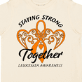 thumbnail image 4 of Inktastic Leukemia Awareness Staying Strong Together and Orange Ribbon Boys or Girls Toddler T-Shirt, 4 of 5