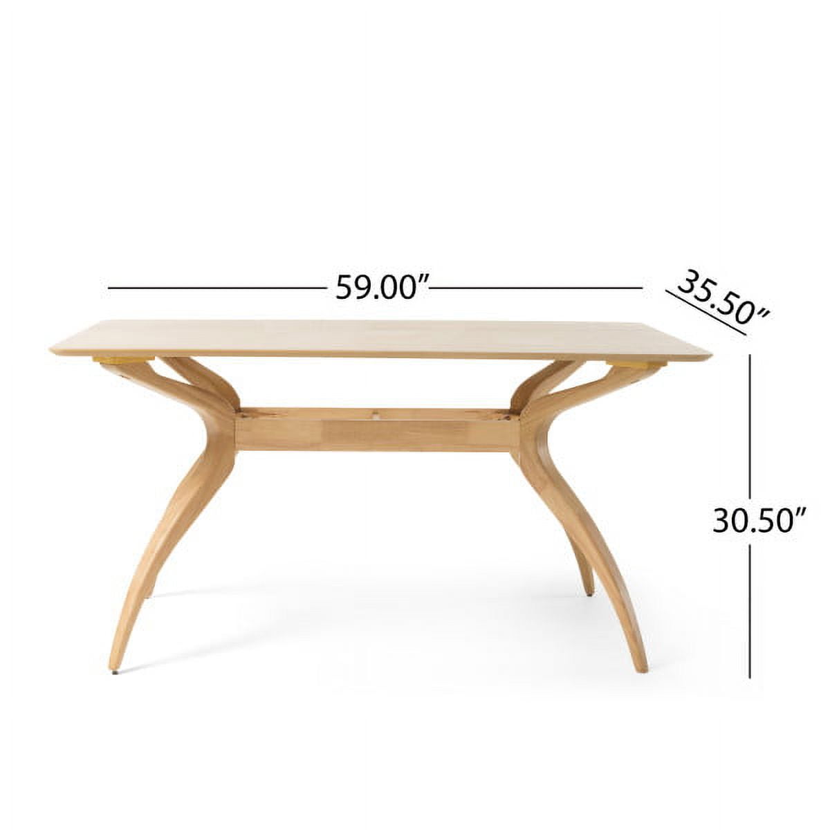 Bellamy Studios Nollman Indoor Dining Table, Natural Oak