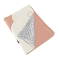 thumbnail image 2 of 31"x41" Super Soft Blanket with Double Layer Dotted Backing Cozy Dotted Fleece Blanket for 6M-5Y, Pink-sheep Printed, 2 of 8