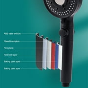 Teissuly Clearance High Pressure Shower Head, Filter Filtration Turbo Vortex Water Saving 5 Mode Function Spray Turbocharged Hydro Jet Handheld Showerheads for Dry Skin & Hair (Black)