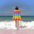thumbnail image 6 of Yibo Funny Rainbow Bath Towel Quick Dry Pool Towel Ultra Absorbent Towel Bathroom Outdoor Swimming, 6 of 9