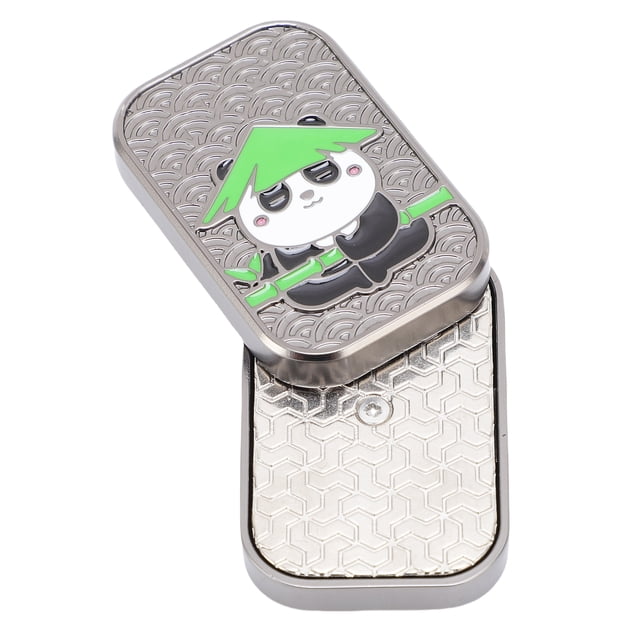 Tarjeta De Empuje De Metal Toy Deco Alivio De Estrés Control Deslizante Patrón De Animales De aleación De Zinc Para Meditación