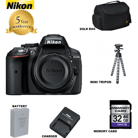 Nikon D5300 DSLR Camera Body Only - Black USA w/ 5 Year (Best Way To Save Taxes In Usa)