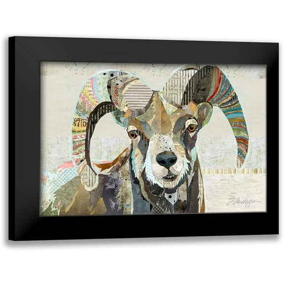 Anderson, Traci 14x11 Black Modern Framed Museum Art Print Titled - Wild Bighorn Sheep