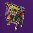 thumbnail image 2 of Dean Russo Some Angels Dog Lover Womens Graphic T-Shirt, Purple, XX-Large, 2 of 6