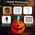 thumbnail image 5 of Goosiay 10ft Halloween Inflatable Pumpkin Decoration with Built-in LED Lights, Outdoor Yard Blow up for Halloween Party, Yard, Garden, Lawn, 5 of 10