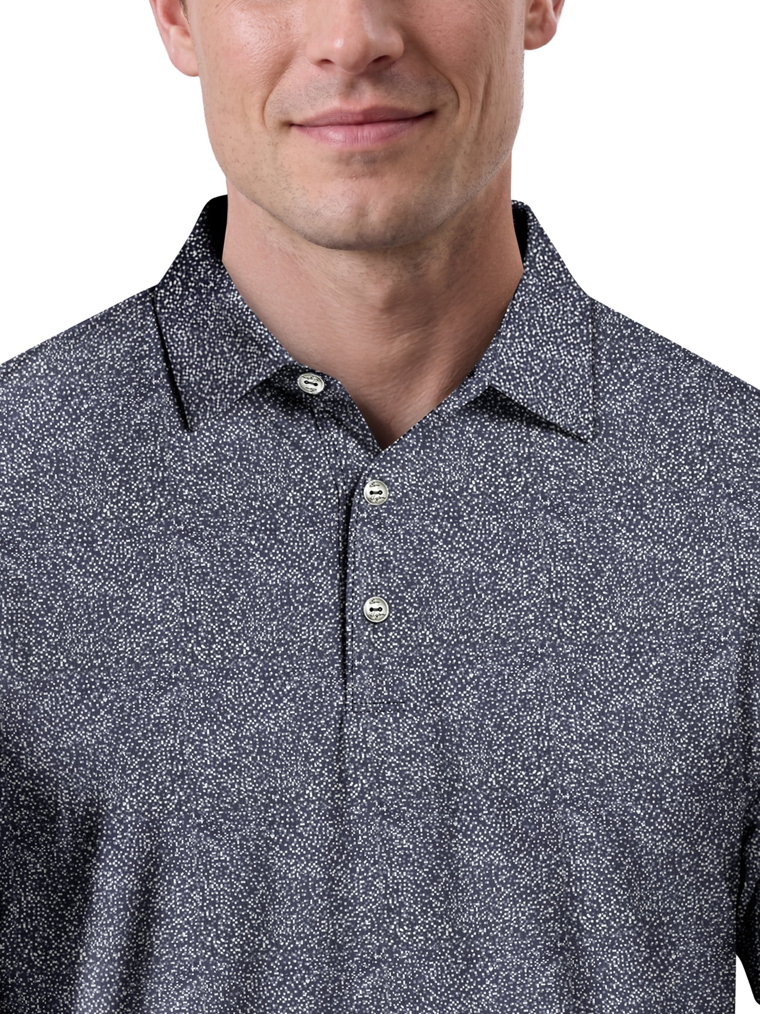 Ben Hogan Performance Men’s & Big Men's All-Over Micro-Confetti Short Sleeve Golf Polo Shirt, Sizes S-4XLT