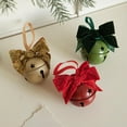 thumbnail image 4 of Christmas Metal Jingle Bell with Velvet Bowknot Ribbon Pendant Christmas Door Hanging Decorations Christmas Tree Ornament, 4 of 9