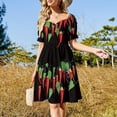 thumbnail image 3 of Garland of chillies Sleeveless Dress Bridesmaid dress woman festival outfit women, 3 of 7