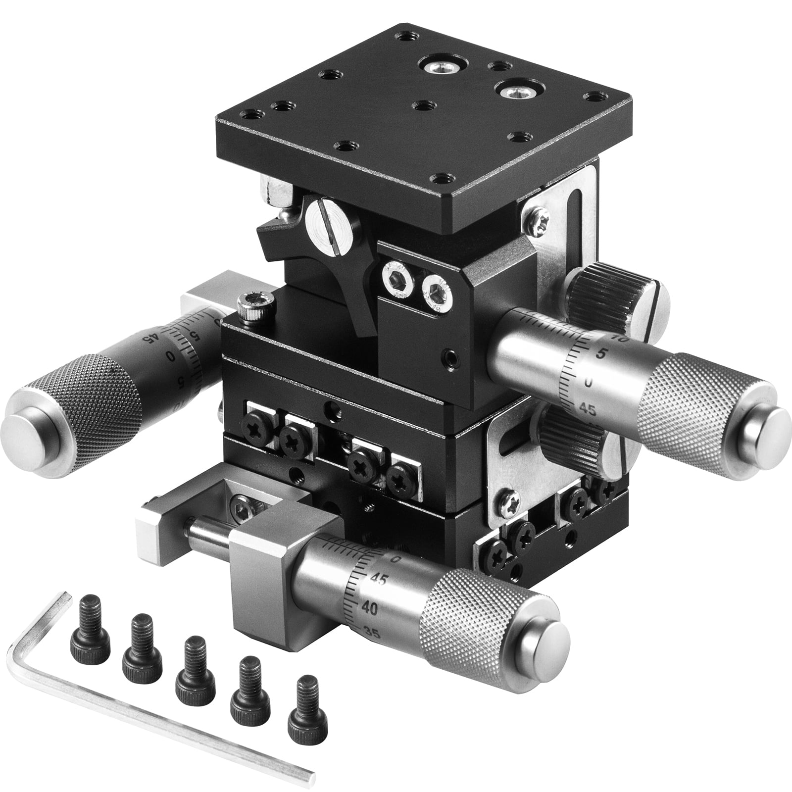 X-Axis Micrometer Manual Fine-tuning Cross Roller  Linear Stage Durable 