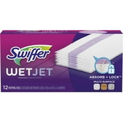 Swiffer Wetjet Mopping Pad, Multi Surface Wet Cleaner Refills For Floor Mop, 12 Count