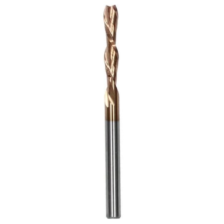 

Milling Cutter Tungsten Steel CNC Router Bits Double‑Edged Woodworking Carving Tool3.175x3.175x15x45L