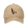 thumbnail image 2 of XMXT Cotton Baseball Cap, Skeleton Hand Beer Design Mens Baseball Hats, Natural, 2 of 9