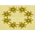 thumbnail image 1 of Ahgly Company Machine Washable Indoor Rectangle Transitional Orange Gold Area Rugs, 2' x 3', 1 of 7