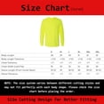 thumbnail image 2 of Gildan Hi-Vis Long Sleeve T-Shirt, Workwear Tee 5.3 oz, Safety Green Shirts Size-S, 2 of 7