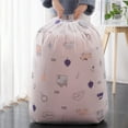 thumbnail image 4 of Sturdy Storage Bag, Bedding Storage Bag Large Capacity Clothes Storage Bag Beam Mouth Bag for Comforters Quilts Toys Duvet Large Capacity Duffle Bag for Home Storage Packing Packing Cubes, 4 of 8