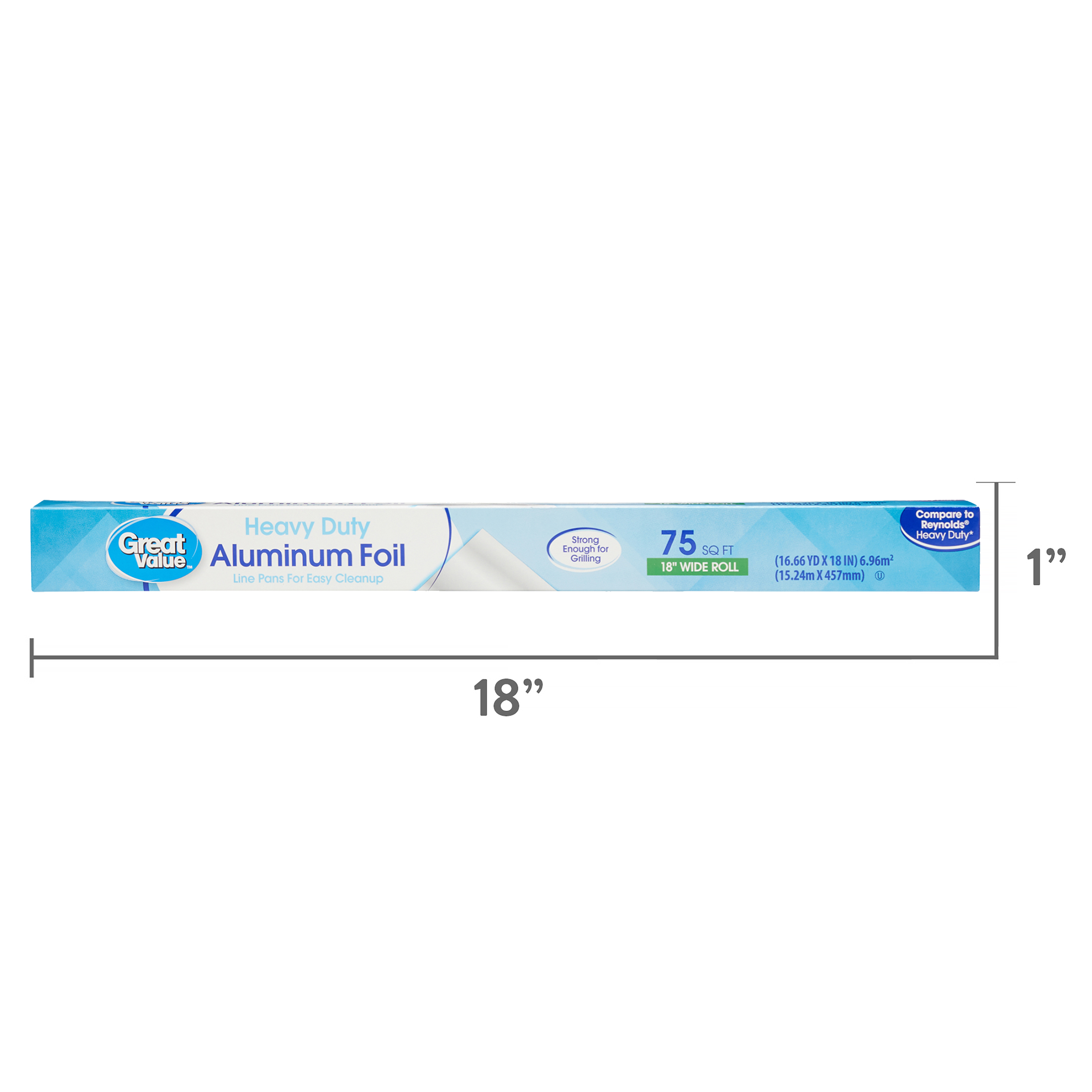 Great Value Heavy Duty Aluminum Foil, 75 Sq Ft photo 6