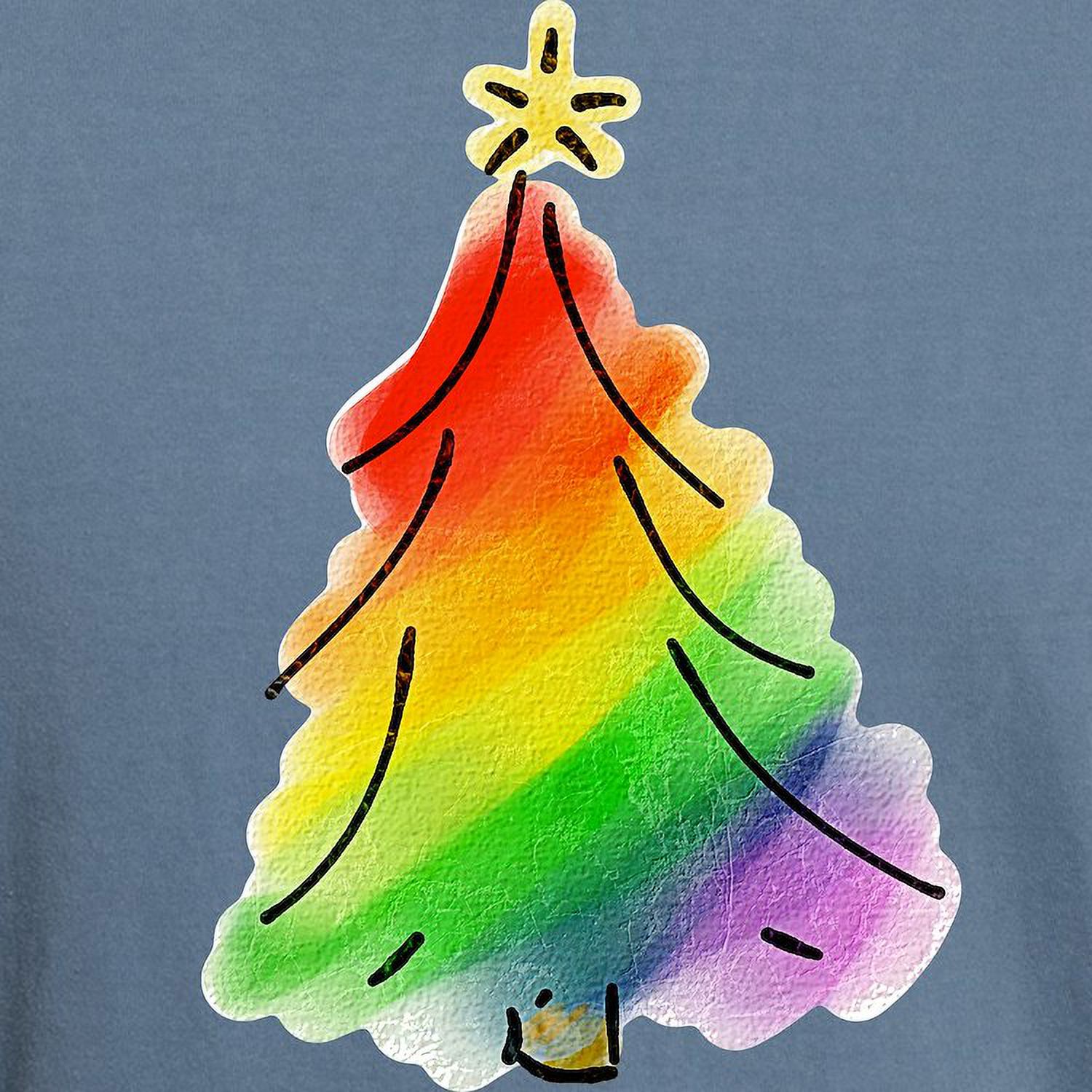 CafePress - Rainbowtree Copy - Mens Comfort Colors Shirt - image 3 of 5