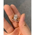thumbnail image 3 of Jewelerix Oval Brilliance Moissanite Ring with Elegant Double Band, Vermeil Engagement Ring, Wedding Ring for Her, 3 of 4