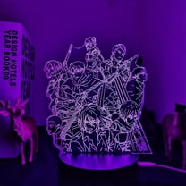 Attack on Titan Levi Eren Armin Erwin lamp Anime Light 3D LED Night Lights 16 Color Changing Table Lamp for Home Decor Decorative Xmas Gift Children's