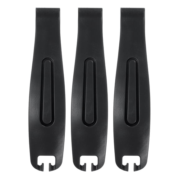 3pcs Bicycle Tire Levers Ultra-Strong & Lightweight POM Tire Removal Tool Non-Slip Grip for Road Mountain Gravel Bikes, Black