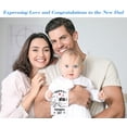 thumbnail image 2 of WaaHome First Fathers Day Cards - Happy First Father's Day Gifts Card with Envelope First Time Dad Fathers Day Gift for New Dad from Wife Baby Girl Boy, 2 of 7