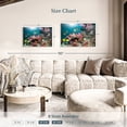 thumbnail image 4 of Elephant Stock Andaman Sea Life Wall Art - Horizontal Canvas Wall Art - Living Room Wall Decor - Animal Canvas - Teal And Yellow Decor - 36" x 24", 4 of 8