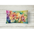 thumbnail image 3 of Carolines Treasures DAC1559PW1216 16 x 12 in. Unisex Orchids in Watercolor Fabric Decorative Pillow, 3 of 4