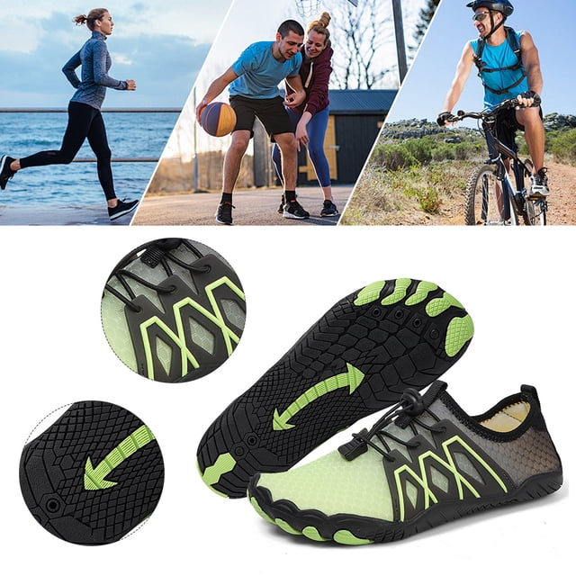 Zapatos de Fitness y Senderismo Antideslizantes JShteea Verde 39