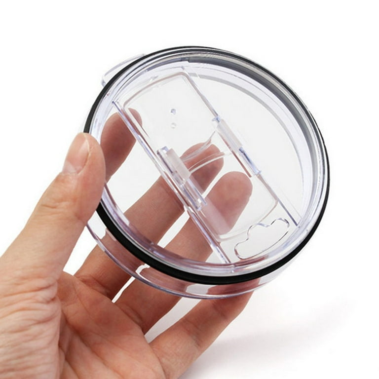 Tumbler Replacement Lid Lid for Pizkiru 20 oz or 24 oz Cup Sip-Drink-Gulp 3  IN 1 Leak Proof Press-in Fit BPA Free Clear