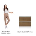 thumbnail image 4 of Mostrador 80 cm 2 Cajones Blanco Glamy Madesa - Blanco, 4 of 10
