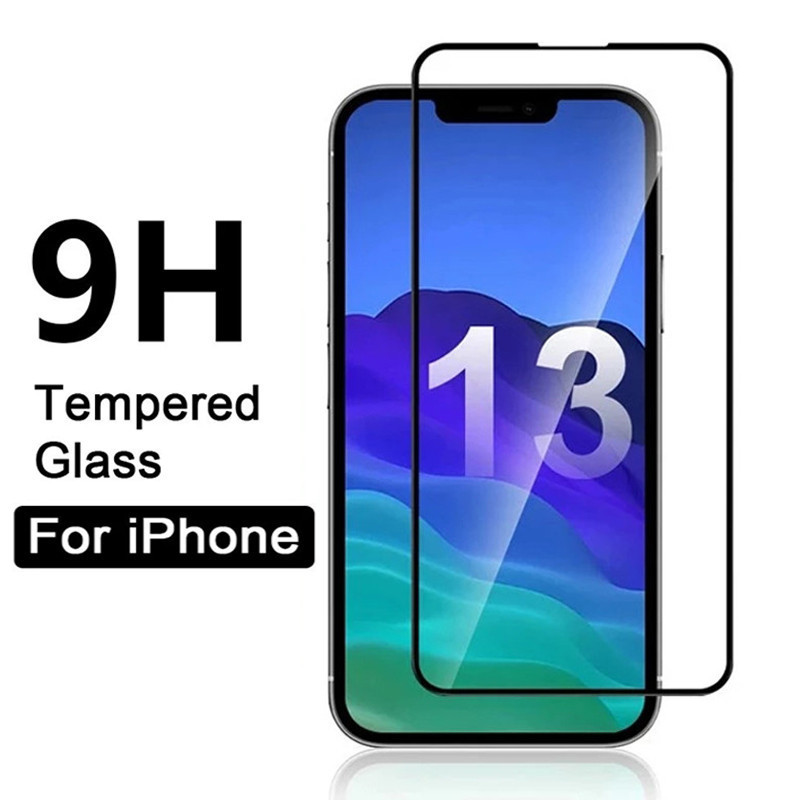 2pcs 9d Hd Full Cover Tempered Glass Screen Protector For Iphone 13 Mini 13 Pro Max 11 12 Pro Max Walmart Com