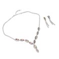 thumbnail image 1 of Conjunto De Aretes Y Collar De Diamantes De Imitación, Conjunto De Joyería Nupcial Con Diamantes De Imitación, aleación Atemporal Para Fiesta, 1 of 7