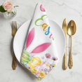thumbnail image 2 of Happy Easter Cloth Napkins, Spring Watercolor Bunny Eggs Flower Branch Washable and Reusable Dinner Napkins Set of 4, Table Napkin for Kitchen Party Birthday Wedding Hotel Housewarming 20"x20", 2 of 9