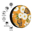 thumbnail image 5 of Easygdp White Floral And Butterflies Wheel Sun Guard, Spare Tire Cover,Universal Trailer Suv Truck Camper Travel,Easy To Install And Remove -15 Inch, 5 of 9