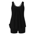 thumbnail image 2 of MSJUHEG Halter Bikini Sets for Women,Sporty Swimsuits for Women,Boho Swimsuits for Women,Plus Size Tankini Swimwear,Peplum Swimsuits for Women,Bathing Suit Skirt,Two Piece Tankini Swimsuits Black L, 2 of 7