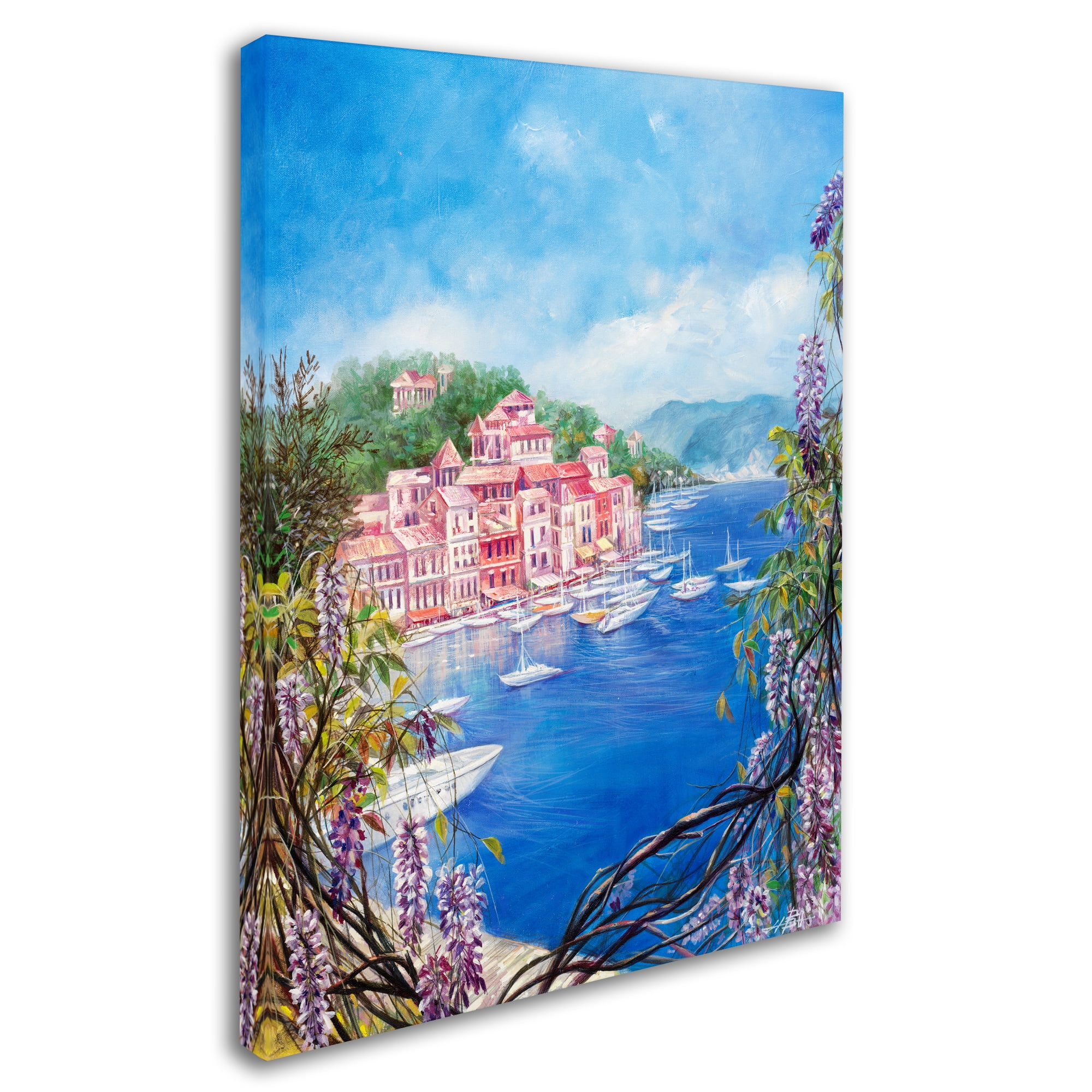 Trademark Fine Art 'Mediterranean Town III' Canvas Art by Li Bo