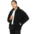thumbnail image 2 of Enzo Womens Borg Jacket Warm Fleece Ladies Fur Outerwear Size S-2XL, 2 of 5