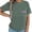 Green, variant on Gyujnb Classic Crew Neck Maternity Nursing T-Shirt Front Patch Pocket Mama Print Horizontal Split Seam Side Hidden Zipper Feeding Opening Smooth Light Stretch Top,S