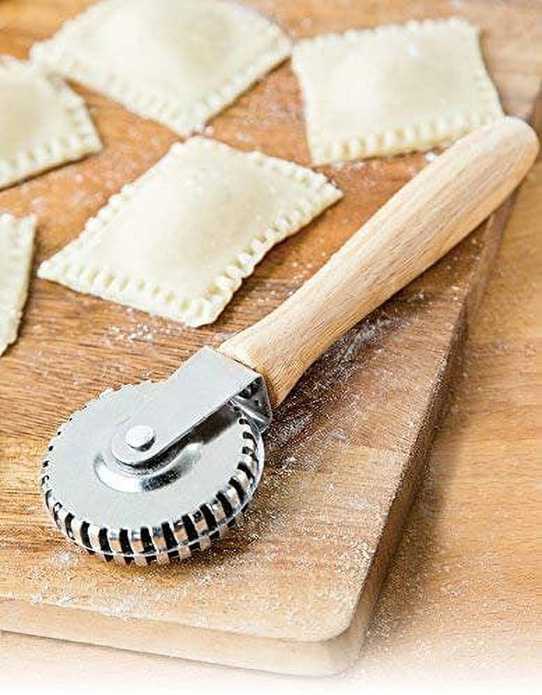 Mudder 3 Pieces Pastry Wheel Pastry and Ravioli Crimper Cutter