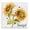 Thankful Sunflowers Bee, variant on Stupell Industries Cottage Welcome Rustic Floral Wreath Black Floating Frame Canvas Art, 18 x 18, by Patricia Pinto