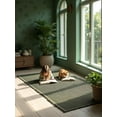 thumbnail image 5 of Waffle Bath Mat Set 2 Piece Olive Green,Woven Modern Bath Rug Mats, Absorbent Non Slip Bath Floor Mat, Soft Washable Boho Bath Rugs with Tassels for Bathroom, Bedroom, Kitchen,Tub, 5 of 8