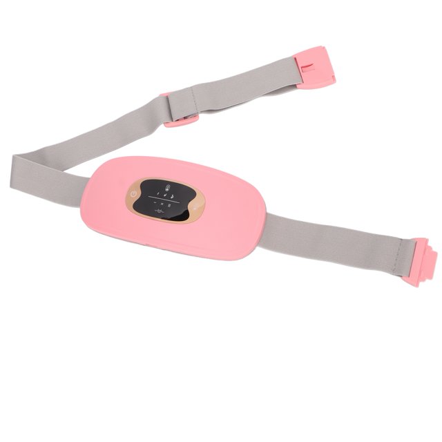 Uterus Heating Belt, 3 Vibration High Frequency Electric Heating Waist Belt Pink For Women For Daily Use