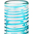 thumbnail image 3 of 10 Strawberry Street Meridia Mexican Glassware, Hiball, Set of 4, Aqua, 3 of 4
