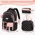 thumbnail image 4 of DAKIMOE Cute School Backpack Set Water Resistant Durable 3-in-1 School Bookbag for Travel & Daily Use, 4 of 7
