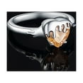 thumbnail image 4 of Jewelrypalace Honey Bee 3.3ct Heart Shape Orange Morganite Color Cubic Zirconia Ring for Women, 14K White Gold Plated 925 Sterling Silver Promise Rings for Her, CZ Gemstone Jewelry Sets P, 4 of 6