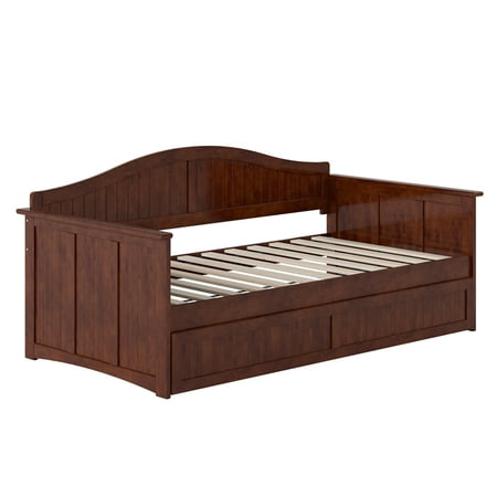 AFI Nantucket Mid-Century Solid Wood Twin Daybed with Twin Trundle in ...