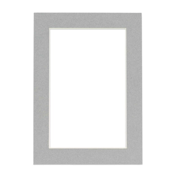 11x14 Mat for 8x10 Photo - Precut Mid Grey Picture Matboard for Frames Measuring 11x14 ONE MAT